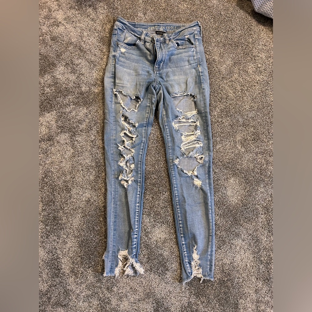 American Eagle Distressed Jeggings